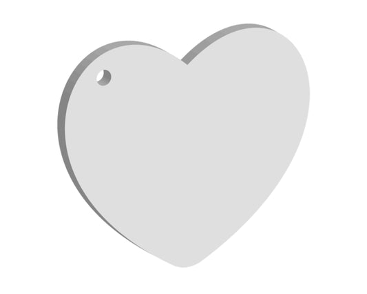50mm Heart Keyring (10pcs)