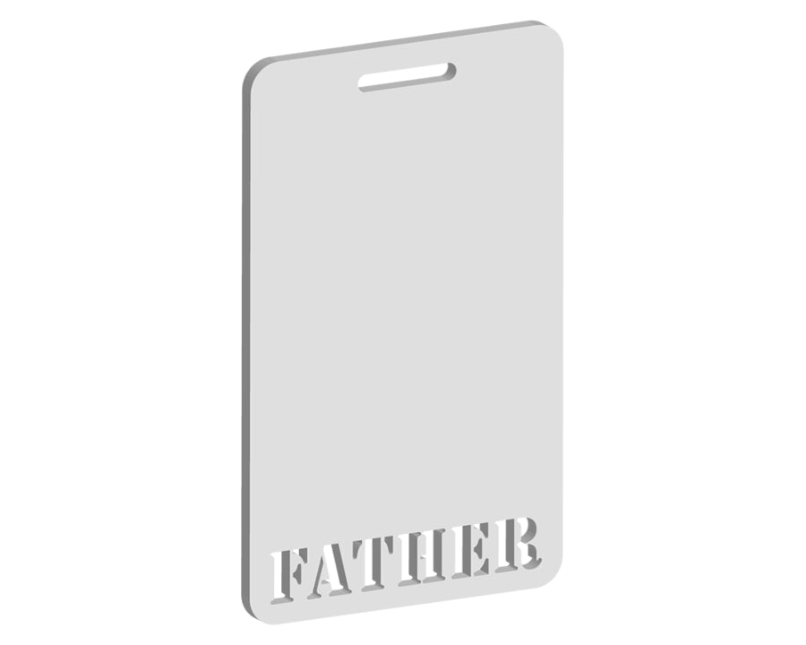 Father Luggage Tag Design