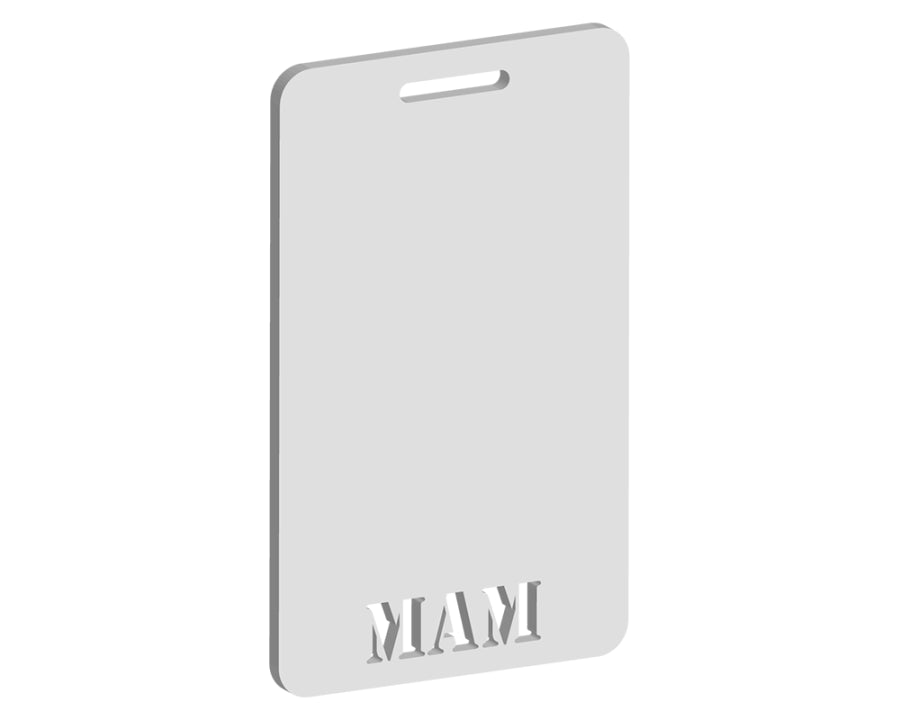 Mam Luggage Tag Design