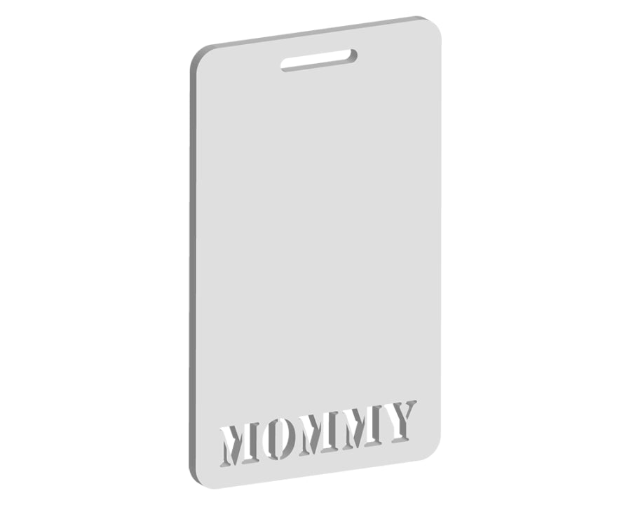Mommy Luggage Tag Design