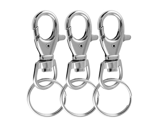 38mm Lobster Clasp with Split Ring (10pcs)