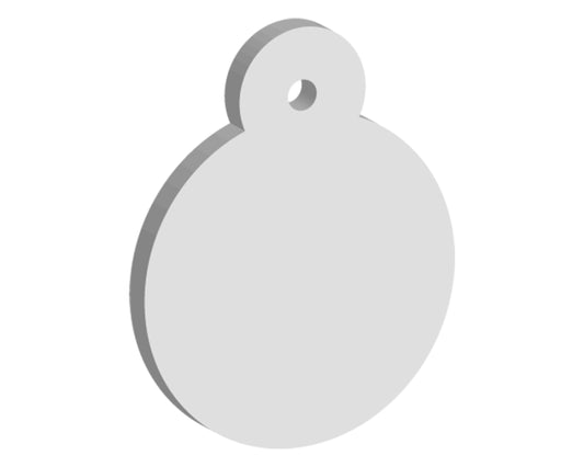 32mm Circular Pet Tag (10pcs)