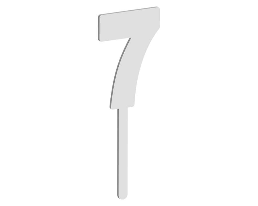 Number 7 Cake Topper