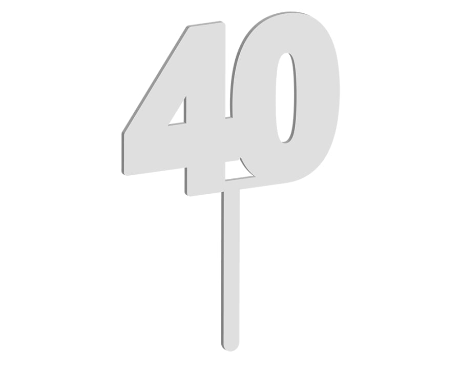 Number 40 Cake Topper