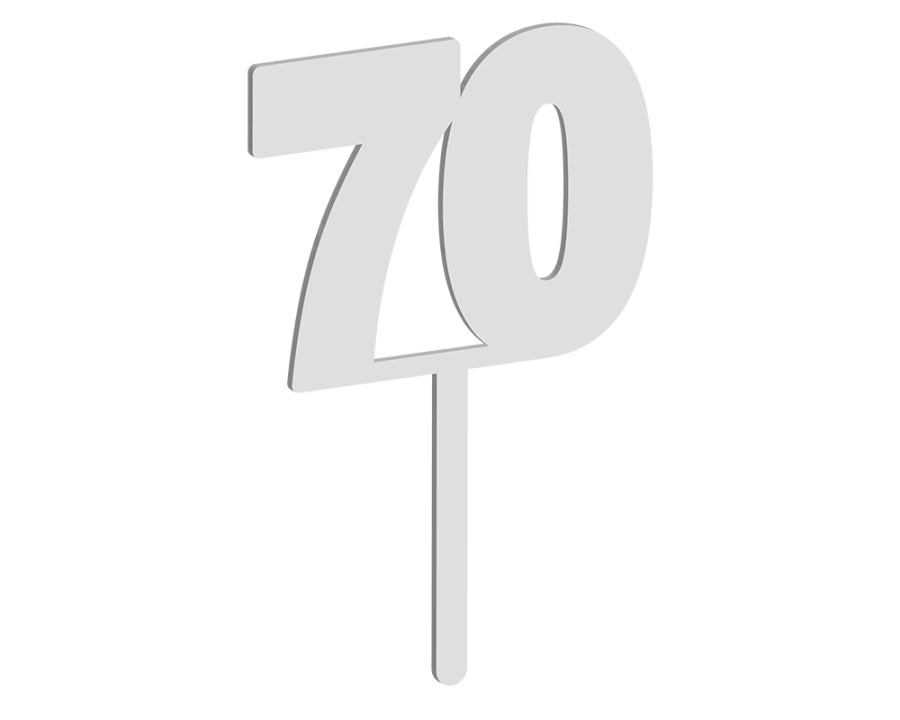 Number 70 Cake Topper