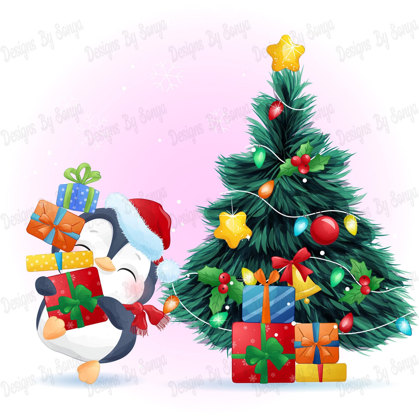 Baby's First Christmas Design 1 - Pink