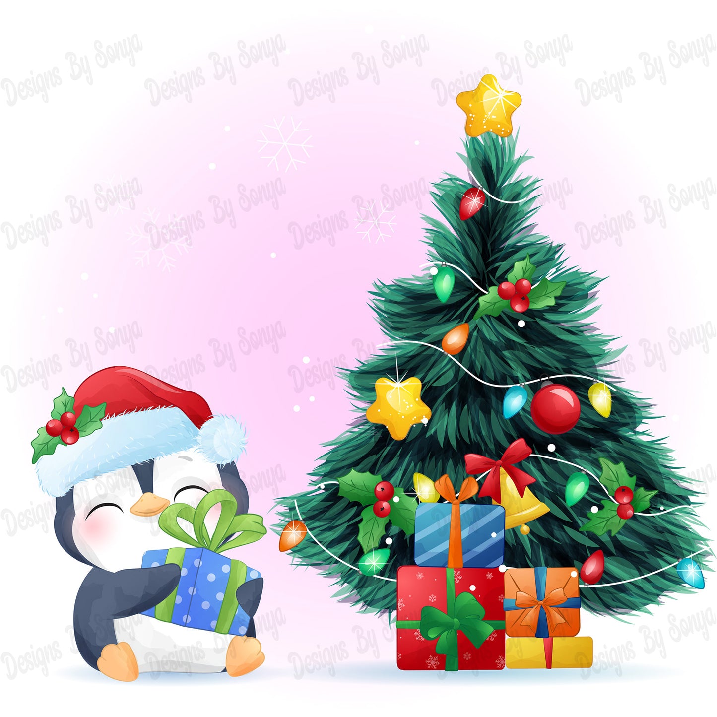 Baby's First Christmas Design 2 - Pink