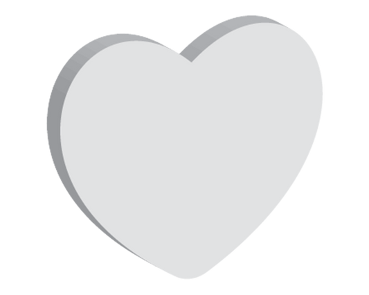 30mm Heart No Hole (10pcs)