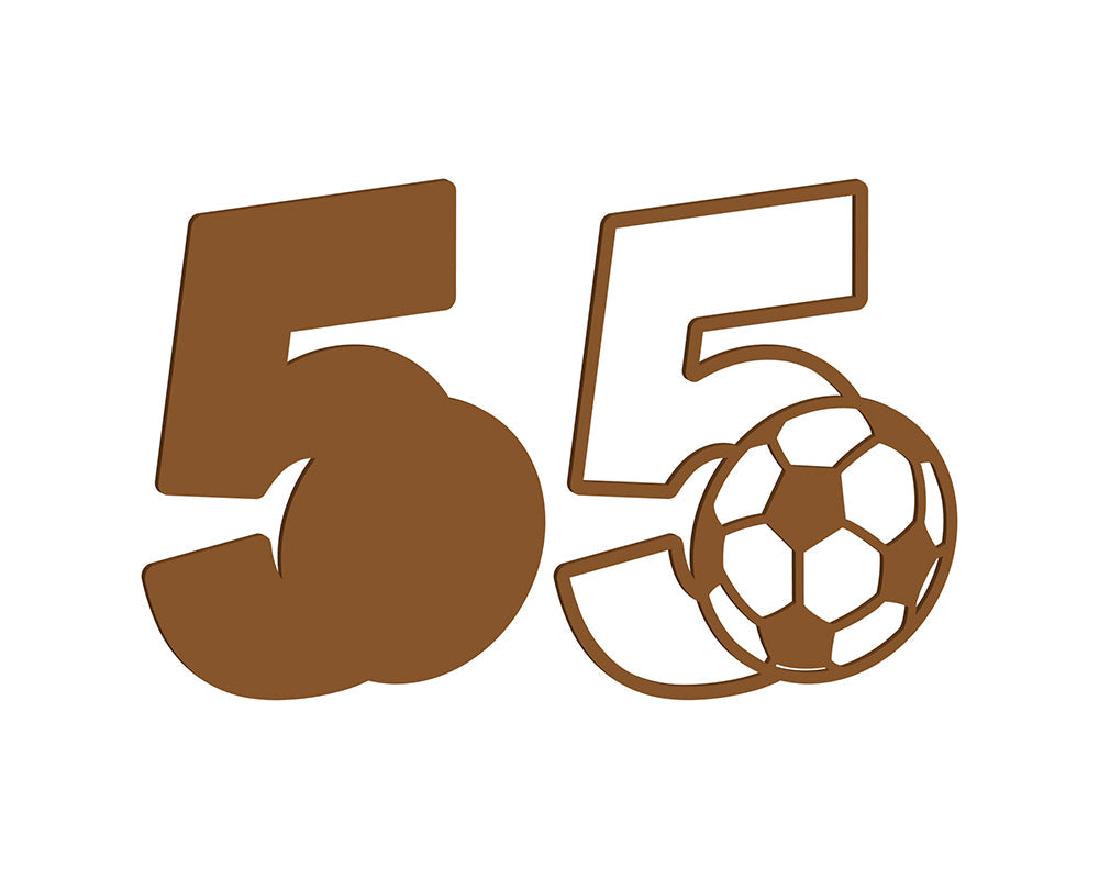 MDF Football Themed Numbers