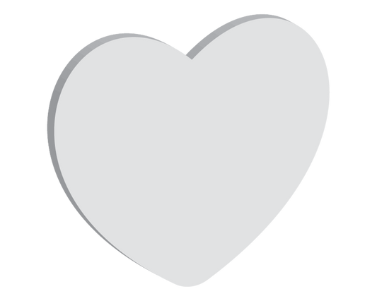 60mm Heart No Hole (10pcs)