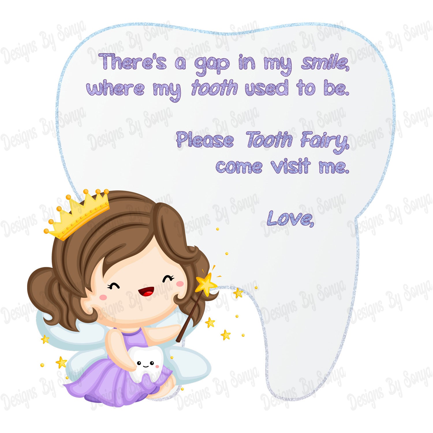 Tooth Fairy Design 6 – EasyBlanks.co.uk