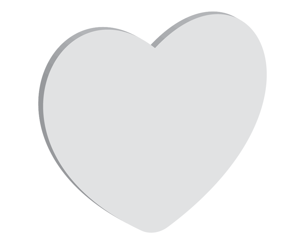 70mm Heart No Hole (10pcs)