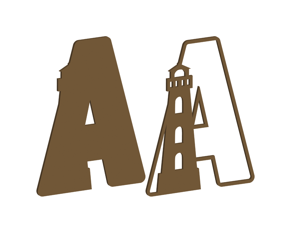 MDF Nautical Themed Letters (A-M)