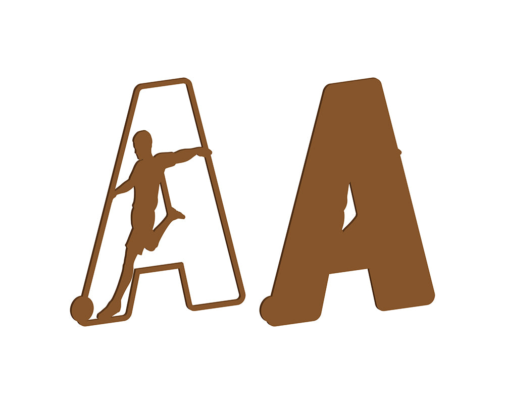 MDF Footballer Themed Letters