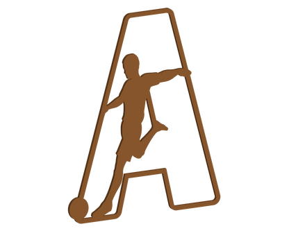MDF Footballer Themed Letters