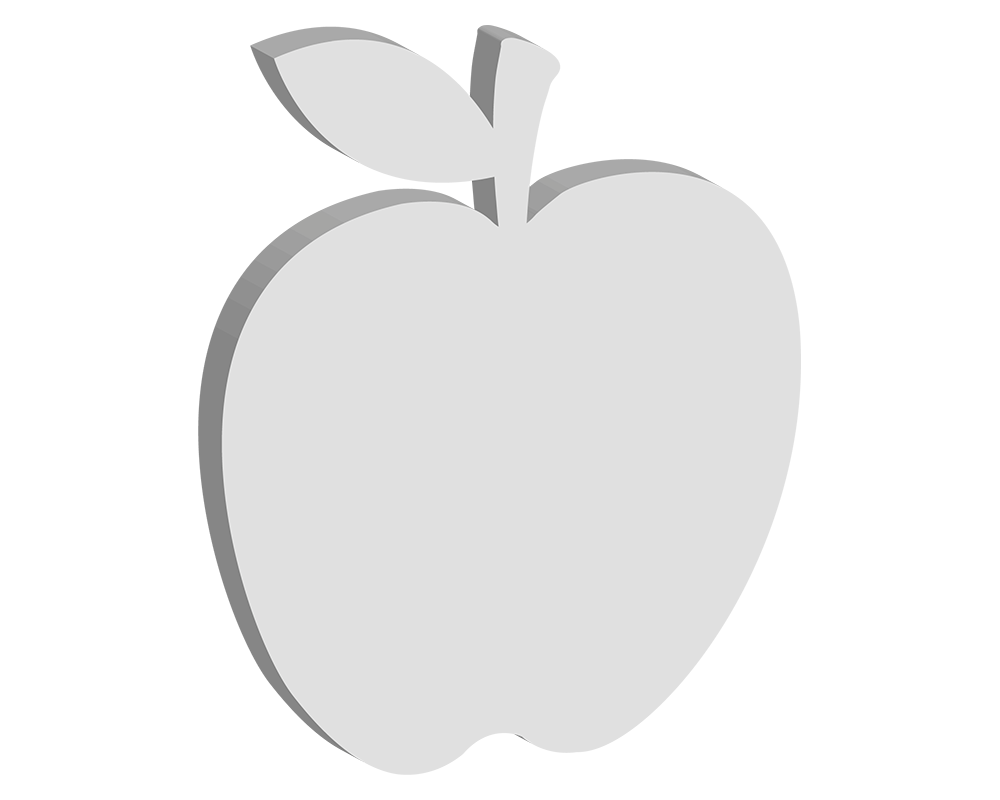 150mm Apple with Stand