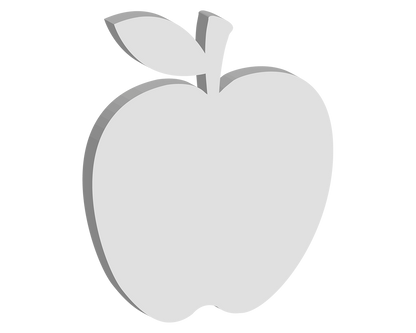 150mm Apple with Stand