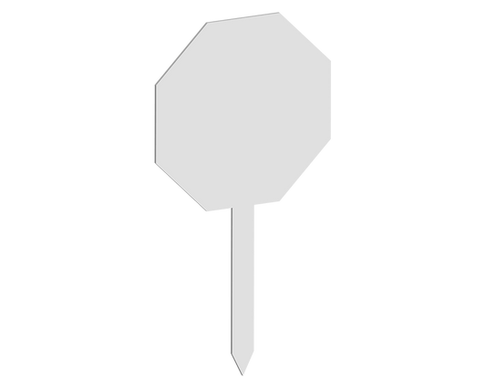 Santa Stop Here Octagon Sign