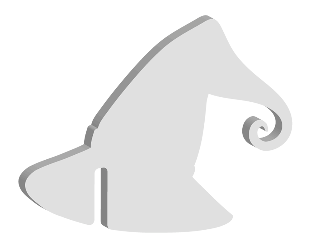 Halloween Witches Hat Glass Topper (10pcs)