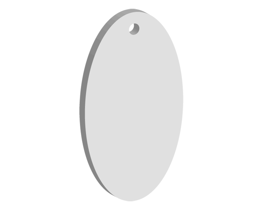 50mm Oval Keyring (10pcs)