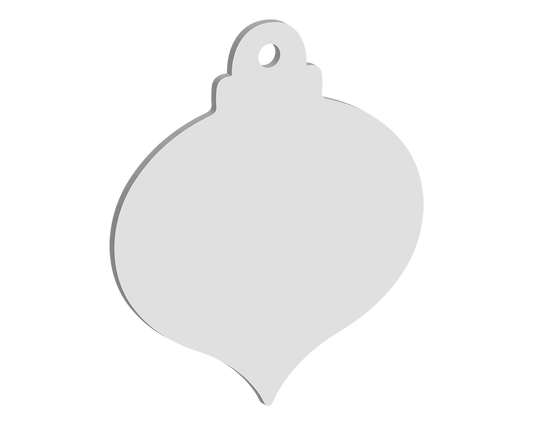 Drop Tip Bauble Blank