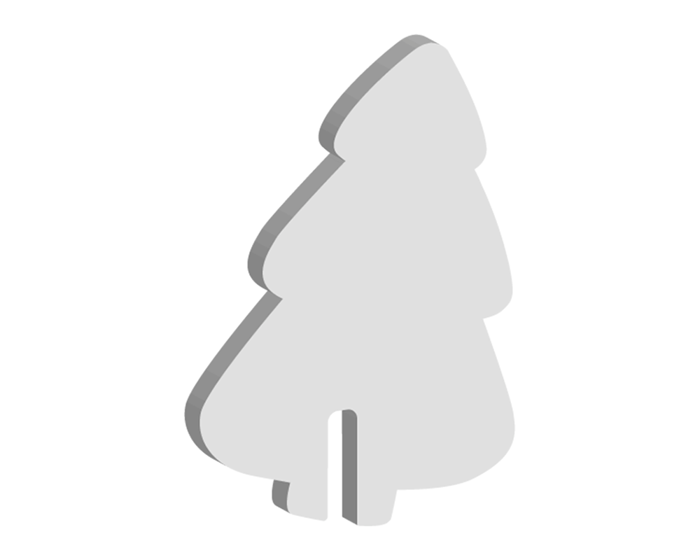 Christmas Tree Glass Topper (10pcs)