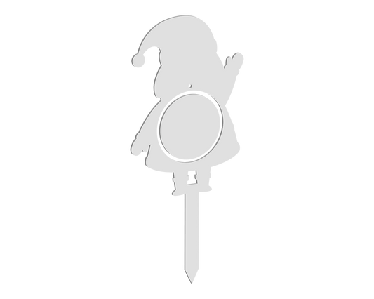 Santa Shaped Bauble Holder Stake