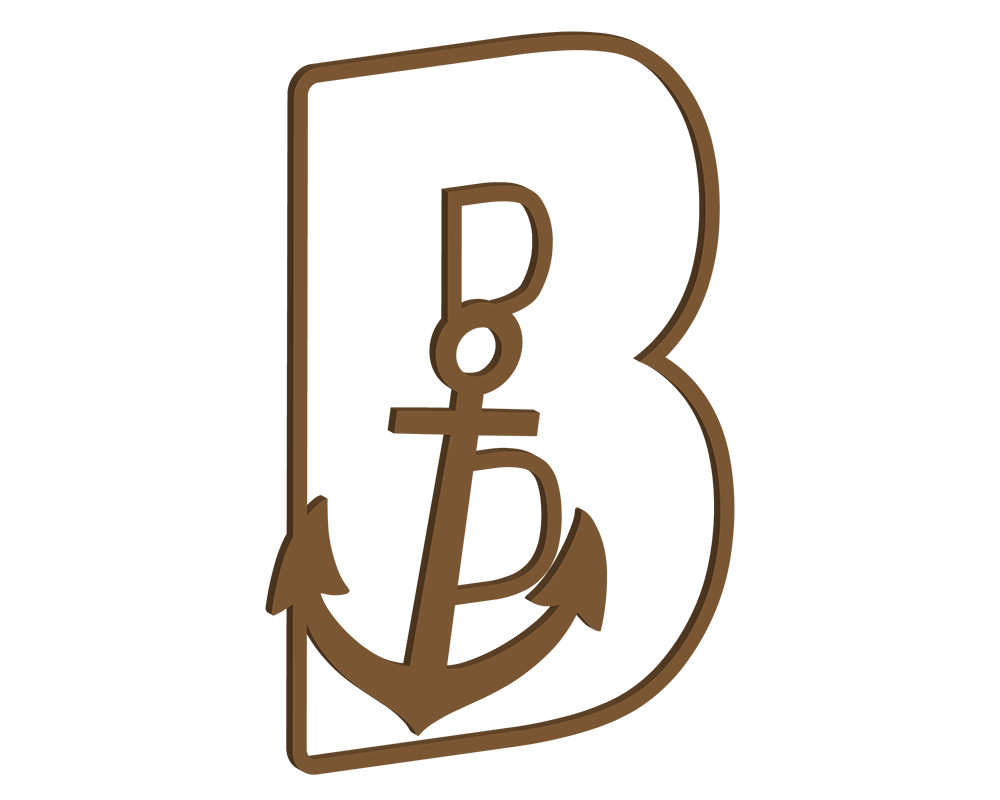 MDF Nautical Themed Letters (A-M)