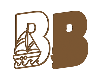 MDF Nautical Themed Letters (A-M)