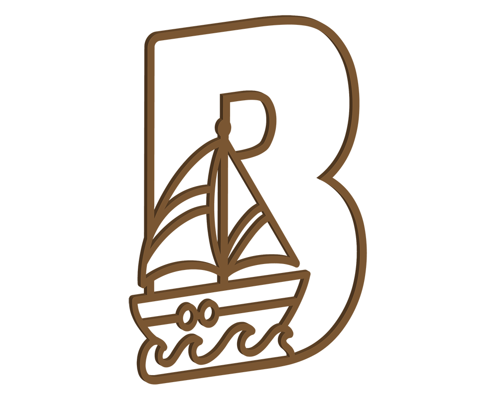 MDF Nautical Themed Letters (A-M)