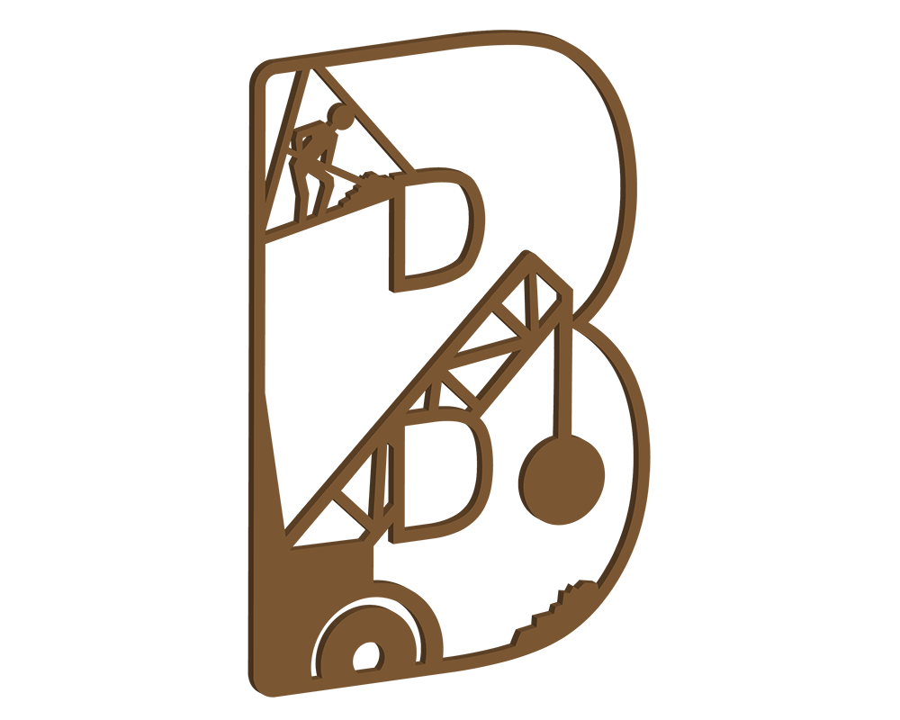 MDF Construction Themed Letters
