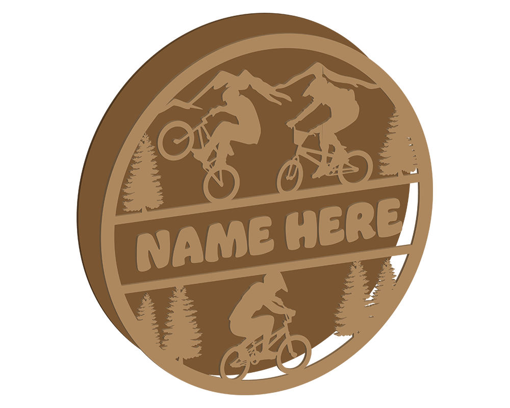 BMX Themed Name Plaque