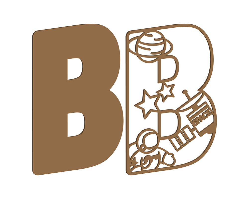 MDF Space Themed Letters
