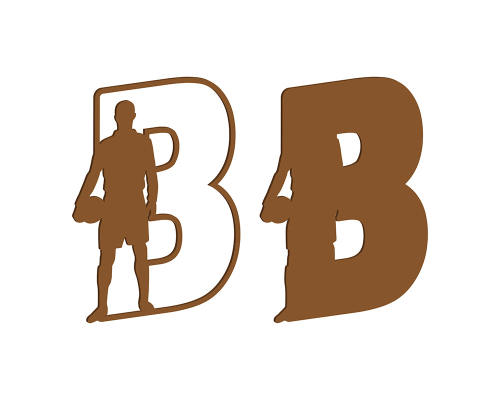 MDF Footballer Themed Letters