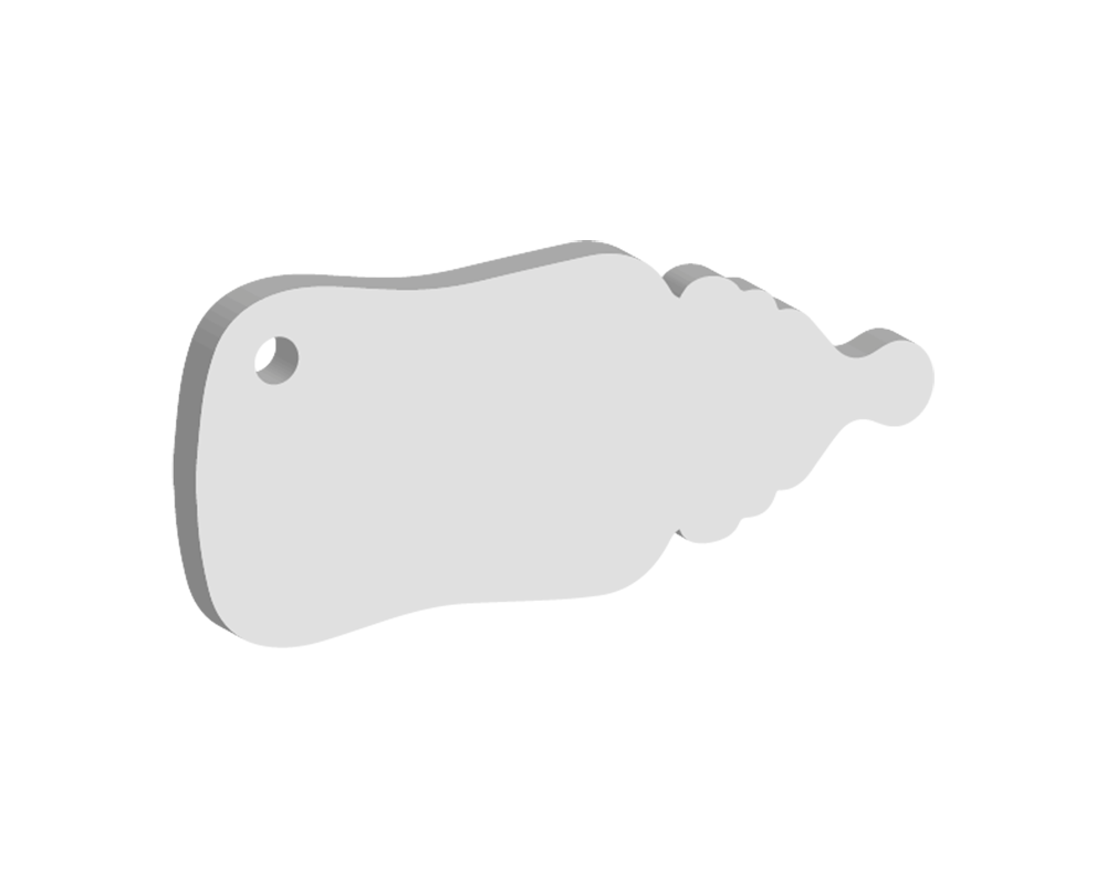 50mm Baby Bottle Keyring (10pcs)