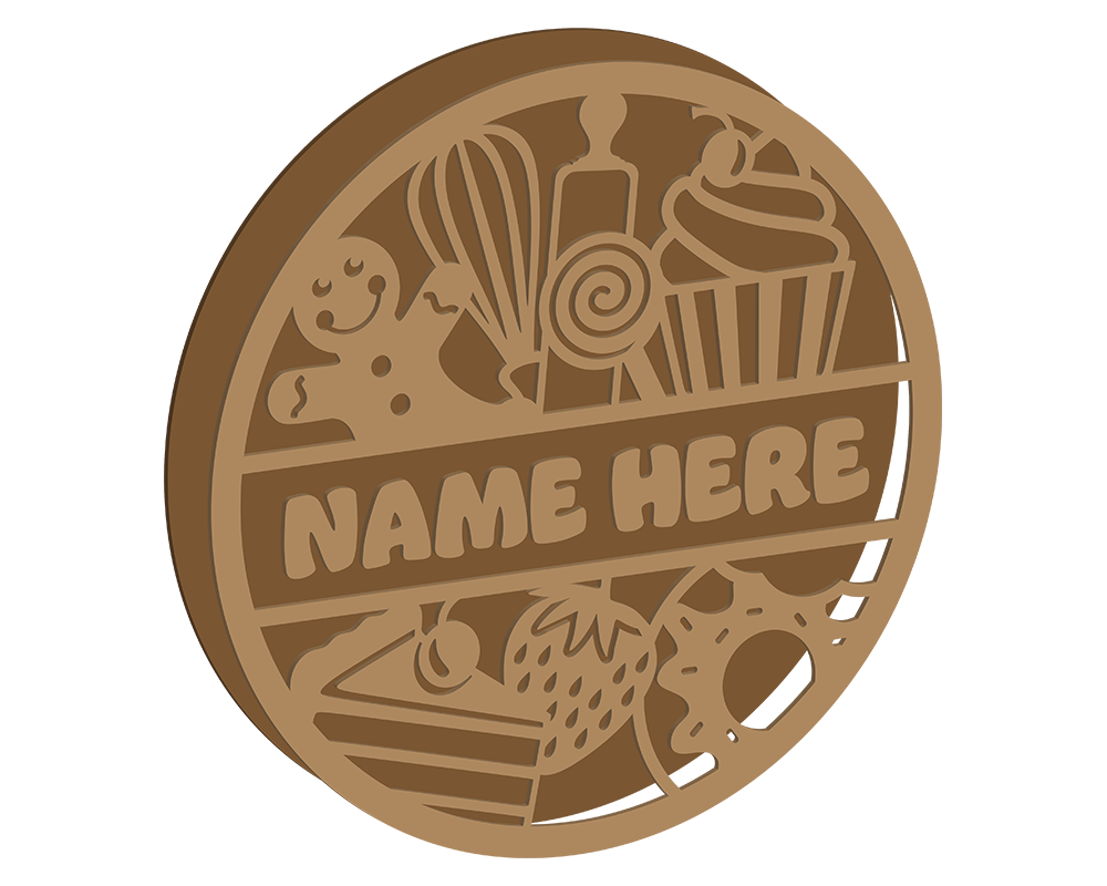 Baking Themed Name Plaque
