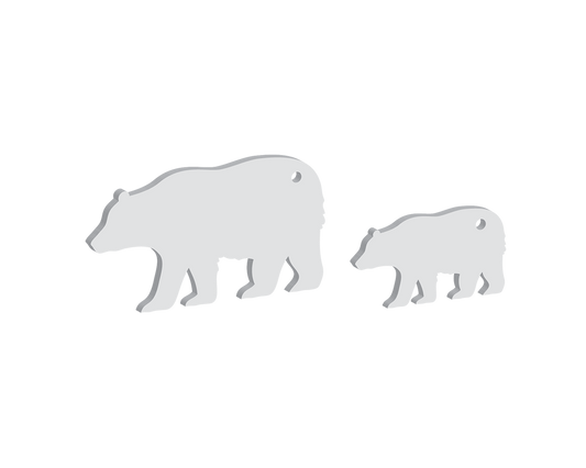 Large & Small Bear Keyring Pack (5 Sets)