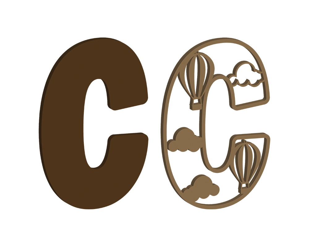 Hot Air Balloon Themed Letters