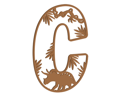 MDF Dino Themed Letters