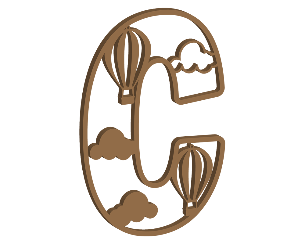 Hot Air Balloon Themed Letters