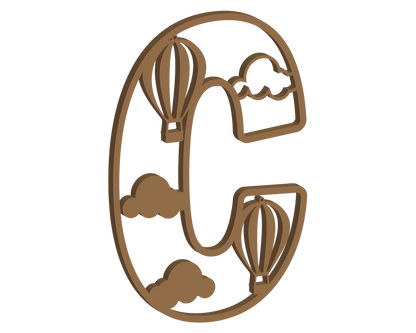 Hot Air Balloon Themed Letters