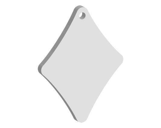 50mm Playing Card Diamond Keyring (10pcs)