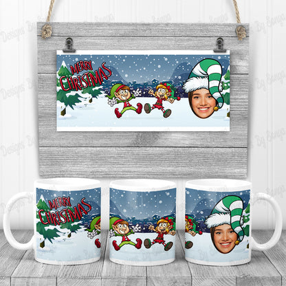 Christmas Character Photo Mug Design Set 2