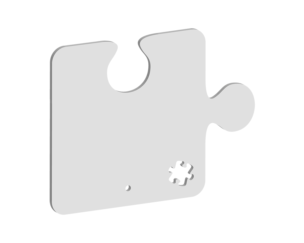 150mm Corner Puzzle Piece with Stand