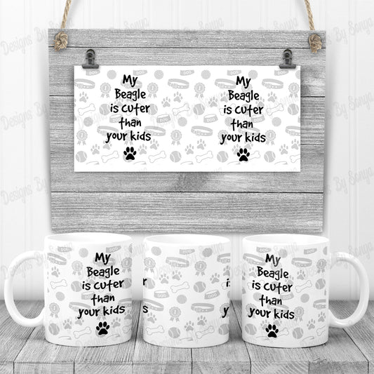 My DOG is cuter than Mug Design