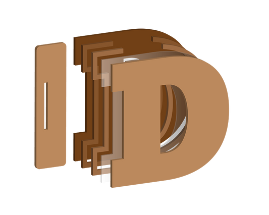Initial Money Box MDF Blank