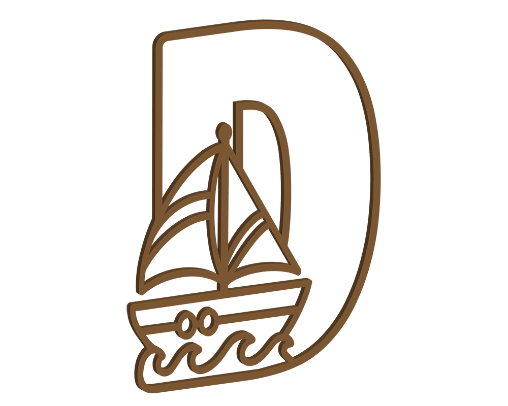 MDF Nautical Themed Letters (A-M)