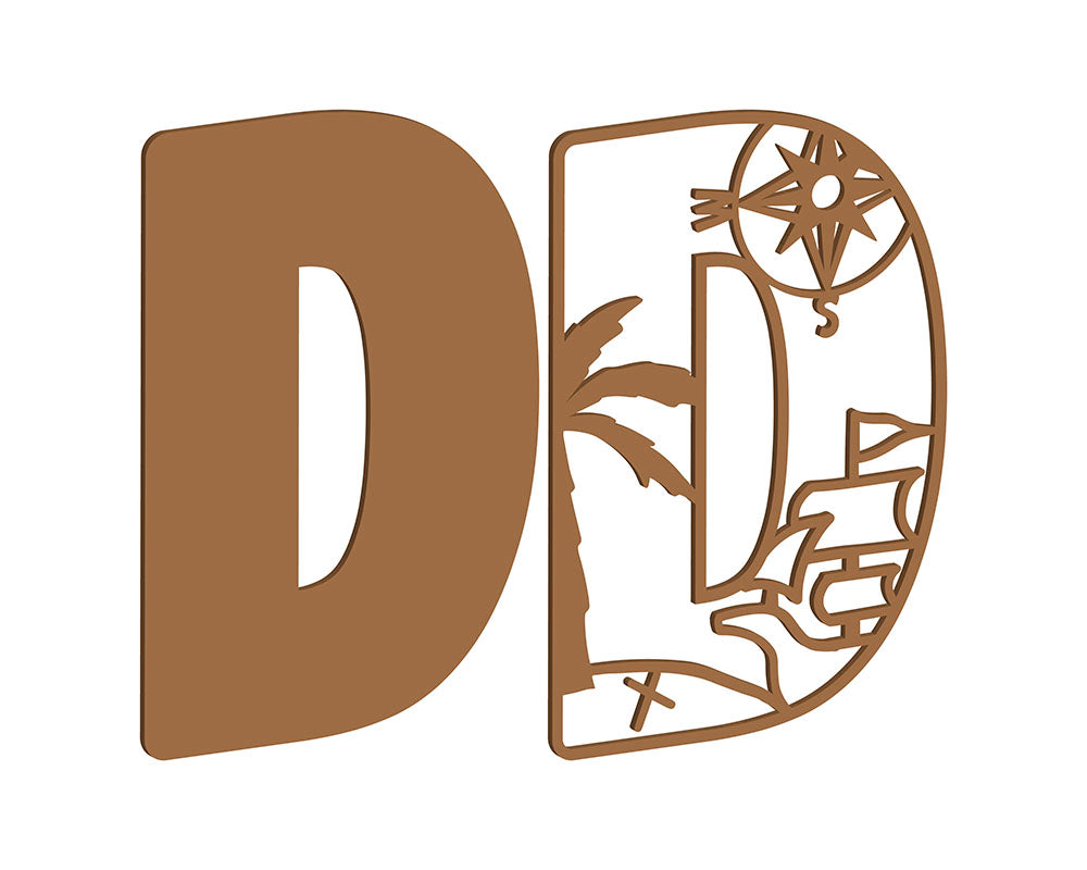 MDF Pirate Themed Letters
