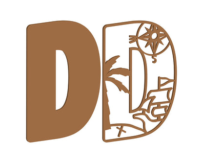MDF Pirate Themed Letters