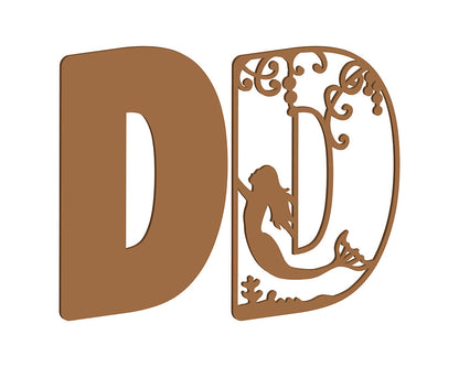 MDF Mermaid Themed Letters